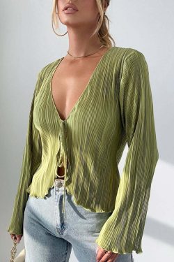 Jasmine Blouse - Y2K Summer Grunge Top, 90S Retro Style, Perfect For Y2K Party & Club Out