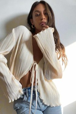 Jasmine Blouse - Y2K Summer Grunge Top, 90S Retro Style, Perfect For Y2K Party & Club Out