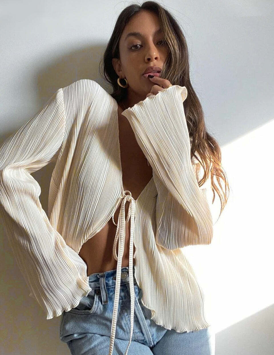 Jasmine Blouse - Y2K Summer Grunge Top, 90S Retro Style, Perfect For Y2K Party & Club Out