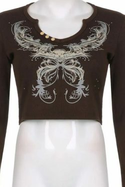 Jasmine Retro Crop T-Shirt - Y2K Summer, 90S Grunge, Pastel Goth, Y2K Party & Club Outfits