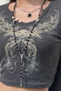 Jasmine Retro Crop T-Shirt - Y2K Summer, 90S Grunge, Pastel Goth, Y2K Party & Club Outfits