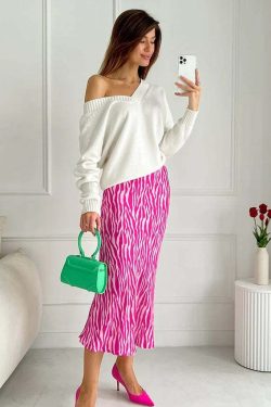 Javier Zebra Skirt - Y2K Summer, 90S Fashion, Grunge, Retro, Pastel Goth, Y2K