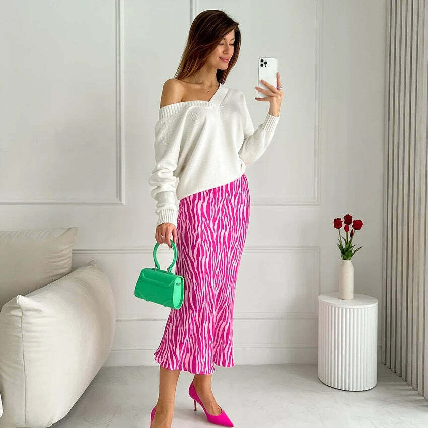 Javier Zebra Skirt - Y2K Summer, 90S Fashion, Grunge, Retro, Pastel Goth, Y2K Javier Zebra Skirt - Y2K Summer, 90S Fashion, Grunge, Retro, Pastel Goth, Y2K