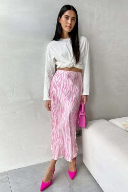 Javier Zebra Skirt - Y2K Summer, 90S Fashion, Grunge, Retro, Pastel Goth, Y2K