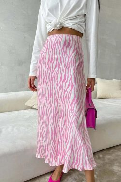 Javier Zebra Skirt - Y2K Summer, 90S Fashion, Grunge, Retro, Pastel Goth, Y2K