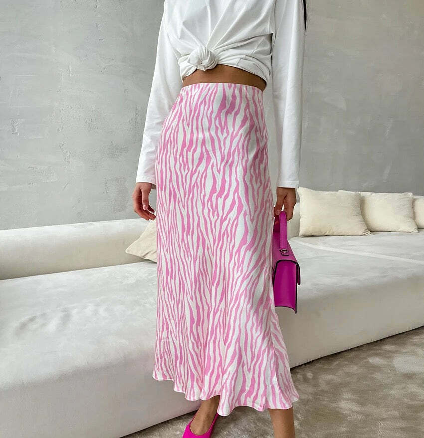 Javier Zebra Skirt - Y2K Summer, 90S Fashion, Grunge, Retro, Pastel Goth, Y2K Javier Zebra Skirt - Y2K Summer, 90S Fashion, Grunge, Retro, Pastel Goth, Y2K