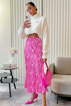 Javier Zebra Skirt - Y2K Summer, 90S Fashion, Grunge, Retro, Pastel Goth, Y2K