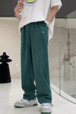 Jayden Loose Plaid Pants - Y2K Grunge 90S Fashion, Retro Summer Outfits, Gothic Y2K Style
