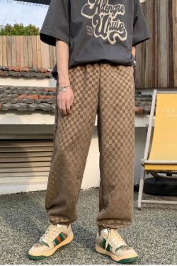 Jayden Loose Plaid Pants - Y2K Grunge 90S Fashion, Retro Summer Outfits, Gothic Y2K Style