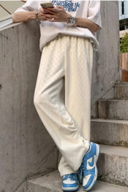 Jayden Loose Plaid Pants - Y2K Grunge 90S Fashion, Retro Summer Outfits, Gothic Y2K Style