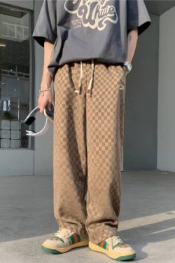 Jayden Loose Plaid Pants - Y2K Grunge 90S Fashion, Retro Summer Outfits, Gothic Y2K Style