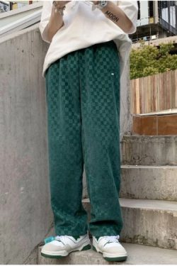 Jayden Loose Plaid Pants - Y2K Grunge 90S Fashion, Retro Summer Outfits, Gothic Y2K Style