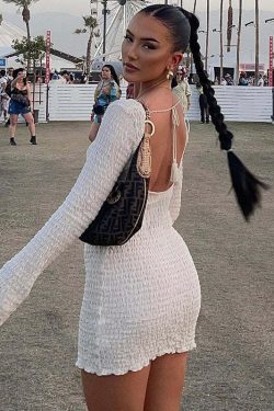 Jenna Mini Dress - Y2K Summer Outfit, 90S Fashion, Grunge, Retro Style, Y2K Party & Club