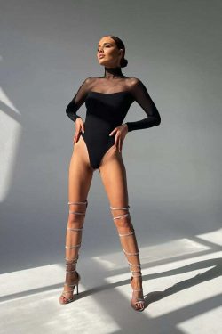 Johan Mesh Bodysuit - Y2K Summer Grunge Outfit, 90S Fashion, Retro Style, Y2K Club &