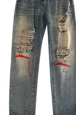 Jordyn Ripped High Waist Jeans - Y2K Grunge, 90S Fashion, Retro Summer Outfits