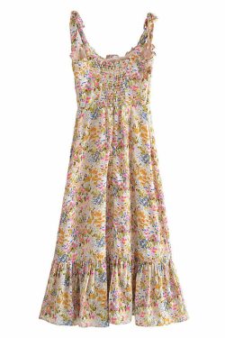 Judith Midi Dress - Y2K Summer Grunge Outfit, 90S Retro Style, Pastel Goth, Y2K Party Fashion