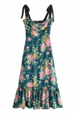 Judith Midi Dress - Y2K Summer Grunge Outfit, 90S Retro Style, Pastel Goth, Y2K Party Fashion