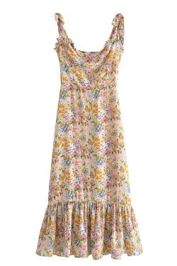 Judith Midi Dress - Y2K Summer Grunge Outfit, 90S Retro Style, Pastel Goth, Y2K Party Fashion