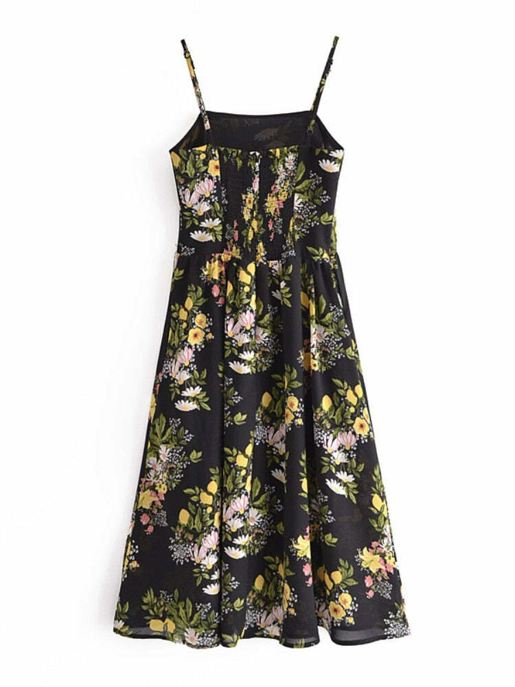 Julia Midi Dress - Y2K Summer, 90S Fashion, Grunge, Retro, Pastel Goth, Y2K