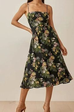 Julia Midi Dress - Y2K Summer, 90S Fashion, Grunge, Retro, Pastel Goth, Y2K