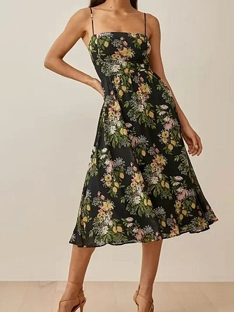 Julia Midi Dress - Y2K Summer, 90S Fashion, Grunge, Retro, Pastel Goth, Y2K