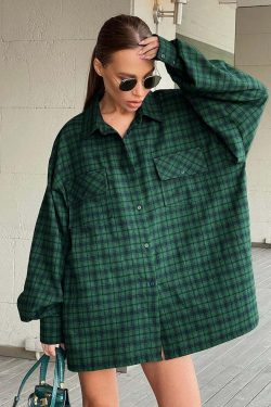 June Oversize Shirt - Y2K Summer Grunge, 90S Retro, Pastel Goth, Y2K Club & Party Outfits
