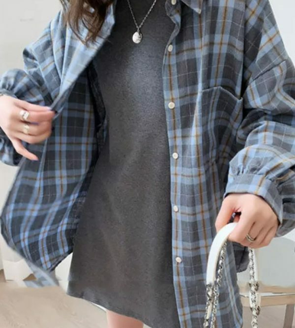 Juniper Women Oversize Shirt - Y2K Summer, 90S Grunge, Retro Style, Y2K Party & Club Outfits