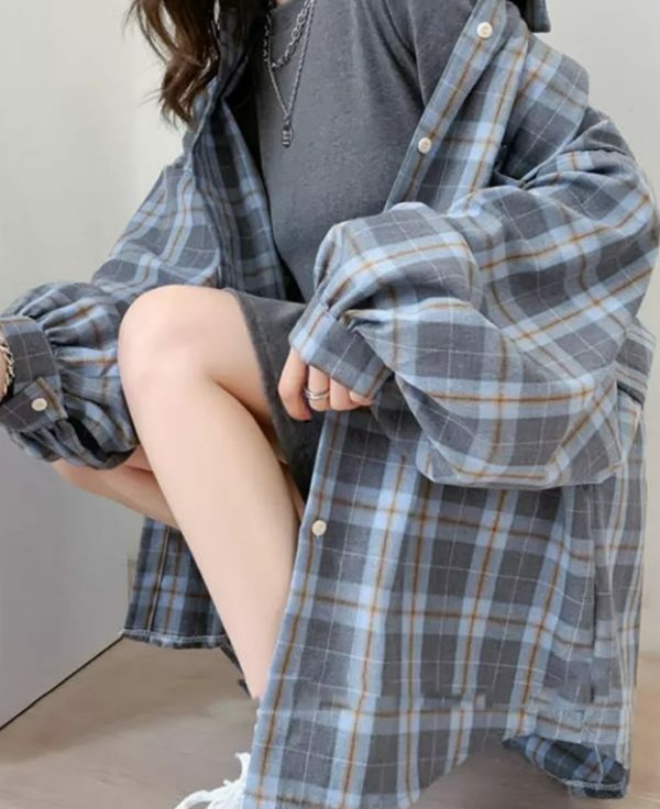 Juniper Women Oversize Shirt - Y2K Summer, 90S Grunge, Retro Style, Y2K Party & Club Outfits