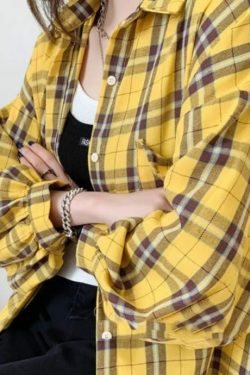 Juniper Women Oversize Shirt - Y2K Summer, 90S Grunge, Retro Style, Y2K Party & Club Outfits