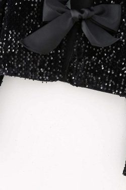 Karmen Sequin Short Jacket - Y2K Summer, 90S Grunge, Retro Party, Y2K Club, Popstar Outfit