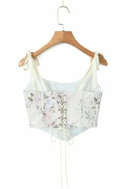 Karmena Crop Top - Y2K Summer Grunge, 90S Retro, Pastel Goth, Y2K Party & Club Outfits