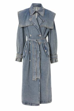 Katie Y2K Trench Coat - 90S Grunge, Retro Style, Summer Outfits, Y2K Fashion For Women