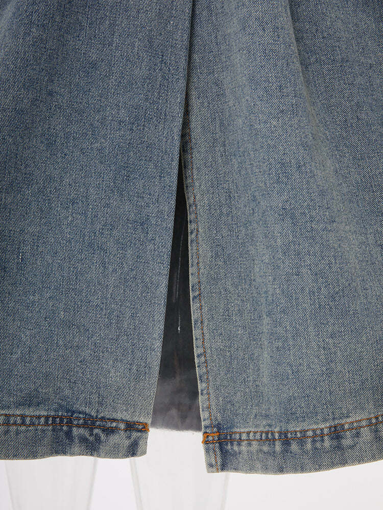 Katie Y2K Trench Coat - 90S Grunge, Retro Style, Summer Outfits, Y2K Fashion For Women Katie Y2K Trench Coat - 90S Grunge, Retro Style, Summer Outfits, Y2K Fashion For Women