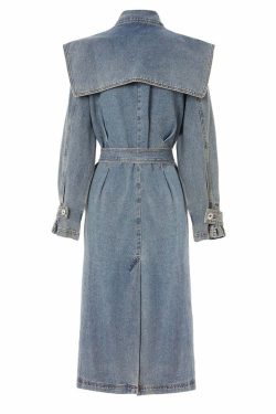 Katie Y2K Trench Coat - 90S Grunge, Retro Style, Summer Outfits, Y2K Fashion For Women
