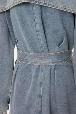 Katie Y2K Trench Coat - 90S Grunge, Retro Style, Summer Outfits, Y2K Fashion For Women