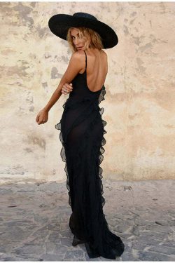 Katrina Maxi Dress - Y2K Summer Grunge Outfit, 90S Fashion, Retro Style, Pastel Goth Vibes