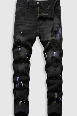 Kimberly Ripped Denim Jeans - Y2K Summer, 90S Grunge, Retro Style, Y2K Club & Party Outfits