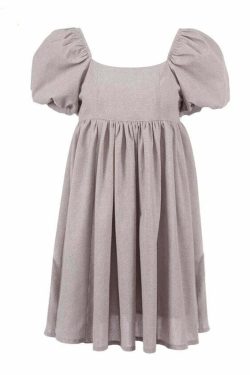 Klara Linen Dress - Y2K Summer Outfit, 90S Fashion, Grunge, Retro Style, Pastel Goth