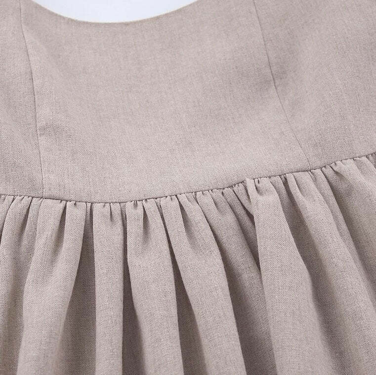 Klara Linen Dress - Y2K Summer Outfit, 90S Fashion, Grunge, Retro Style, Pastel Goth Klara Linen Dress - Y2K Summer Outfit, 90S Fashion, Grunge, Retro Style, Pastel Goth