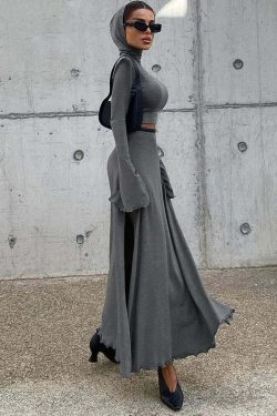 Kori Knitted Two Piece Set - Y2K Summer & 90S Grunge Outfit, Retro Style, Pastel Goth Fashion