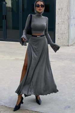 Kori Knitted Two Piece Set - Y2K Summer & 90S Grunge Outfit, Retro Style, Pastel Goth Fashion