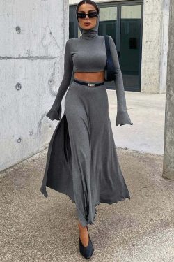Kori Knitted Two Piece Set - Y2K Summer & 90S Grunge Outfit, Retro Style, Pastel Goth Fashion