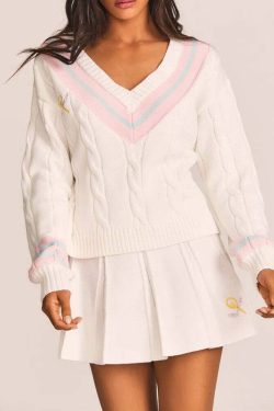 Lavani Knitted Two Piece Set - Y2K Summer & 90S Fashion, Grunge, Retro, Pastel Goth Outfits