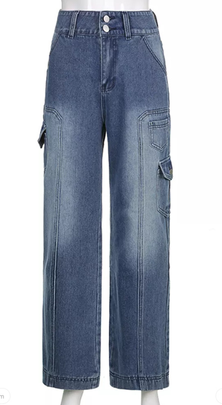 Layla Baggy Jeans - Y2K Summer & 90S Grunge Fashion, Retro Hip Hop, Y2K Club & Party Outfits Layla Baggy Jeans - Y2K Summer & 90S Grunge Fashion, Retro Hip Hop, Y2K Club & Party Outfits