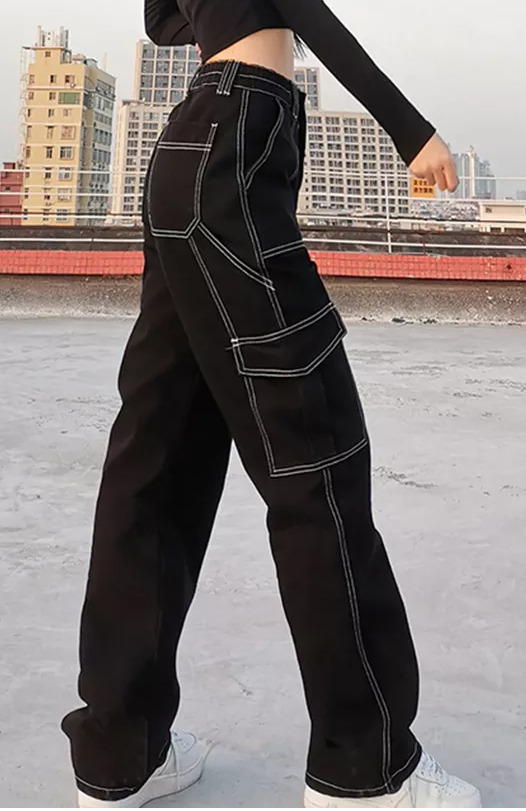 Layla Baggy Jeans - Y2K Summer & 90S Grunge Fashion, Retro Hip Hop, Y2K Club & Party Outfits Layla Baggy Jeans - Y2K Summer & 90S Grunge Fashion, Retro Hip Hop, Y2K Club & Party Outfits