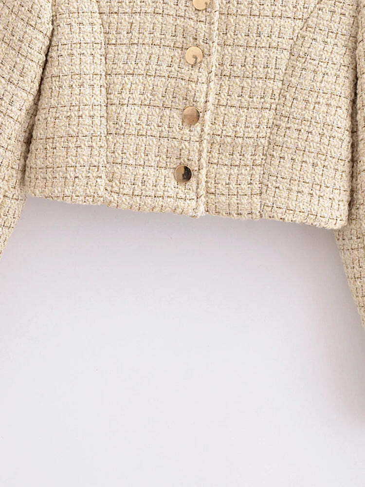 Leni Short Jacket - Y2K Summer Grunge, 90S Retro, Pastel Goth, Y2K Club & Party Outfits Leni Short Jacket - Y2K Summer Grunge, 90S Retro, Pastel Goth, Y2K Club & Party Outfits