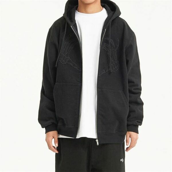 Lennox Skeleton Heart Hoodie - Y2K Grunge, 90S Fashion, Retro Goth, Summer Y2K Outfits Lennox Skeleton Heart Hoodie - Y2K Grunge, 90S Fashion, Retro Goth, Summer Y2K Outfits