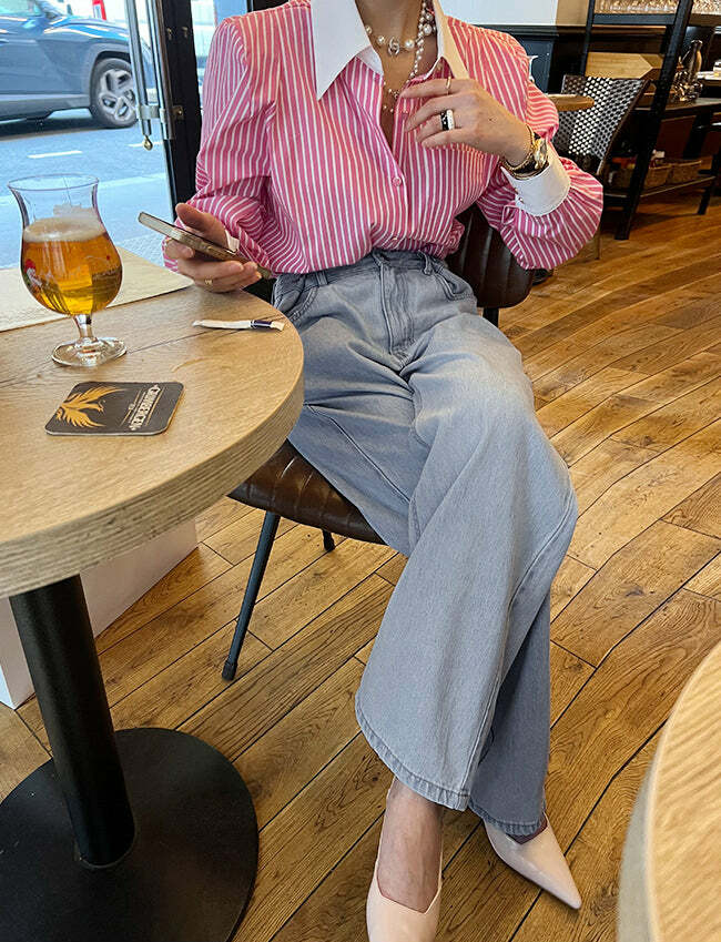 Liana Shirt - Y2K Summer Grunge Top, 90S Retro Fashion, Pastel Goth, Y2K Club & Party Out Liana Shirt - Y2K Summer Grunge Top, 90S Retro Fashion, Pastel Goth, Y2K Club & Party Out