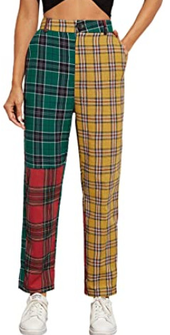 Lilah Plaid Pants - Y2K Summer Grunge Outfit, 90S Retro Style, Y2K Club & Party Fashion
