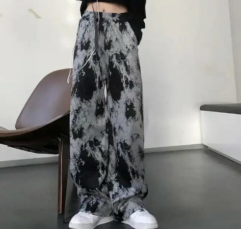 Lilly Tie Dye Trousers - Y2K Summer Grunge, 90S Retro, Pastel Goth, Y2K Club & Party Lilly Tie Dye Trousers - Y2K Summer Grunge, 90S Retro, Pastel Goth, Y2K Club & Party